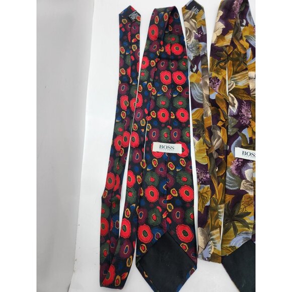 Vintage Hugo boss ties lot Damaged/Needs Cleaning - Picture 6 of 9
